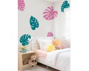 Monstera Leaves Pattern Monstera Leaves Pattern Wall Art Stickers